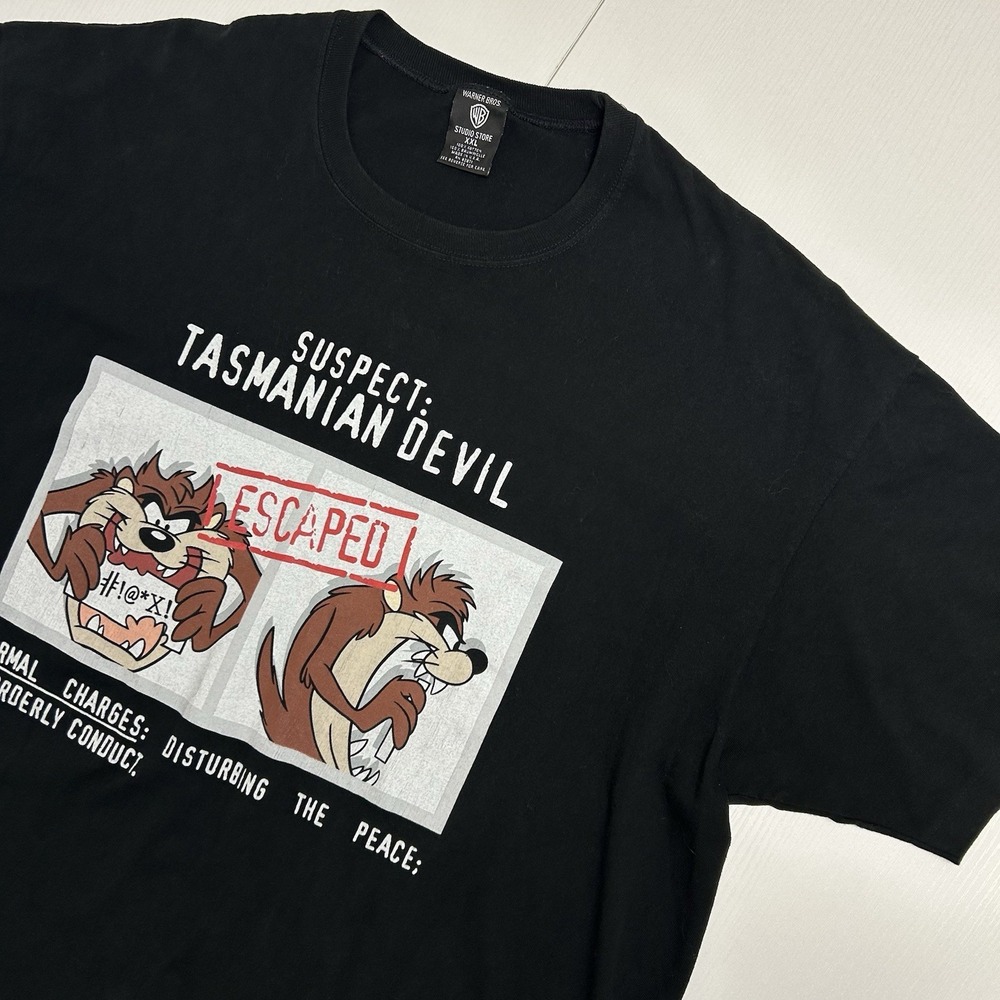 Vintage 1997 Warner Bros. T-Shirt 2XL Looney Tunes Tasmanian Devil Single Stitch